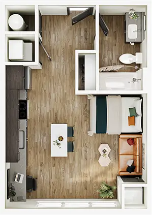 S1 studio floor plan diagram
